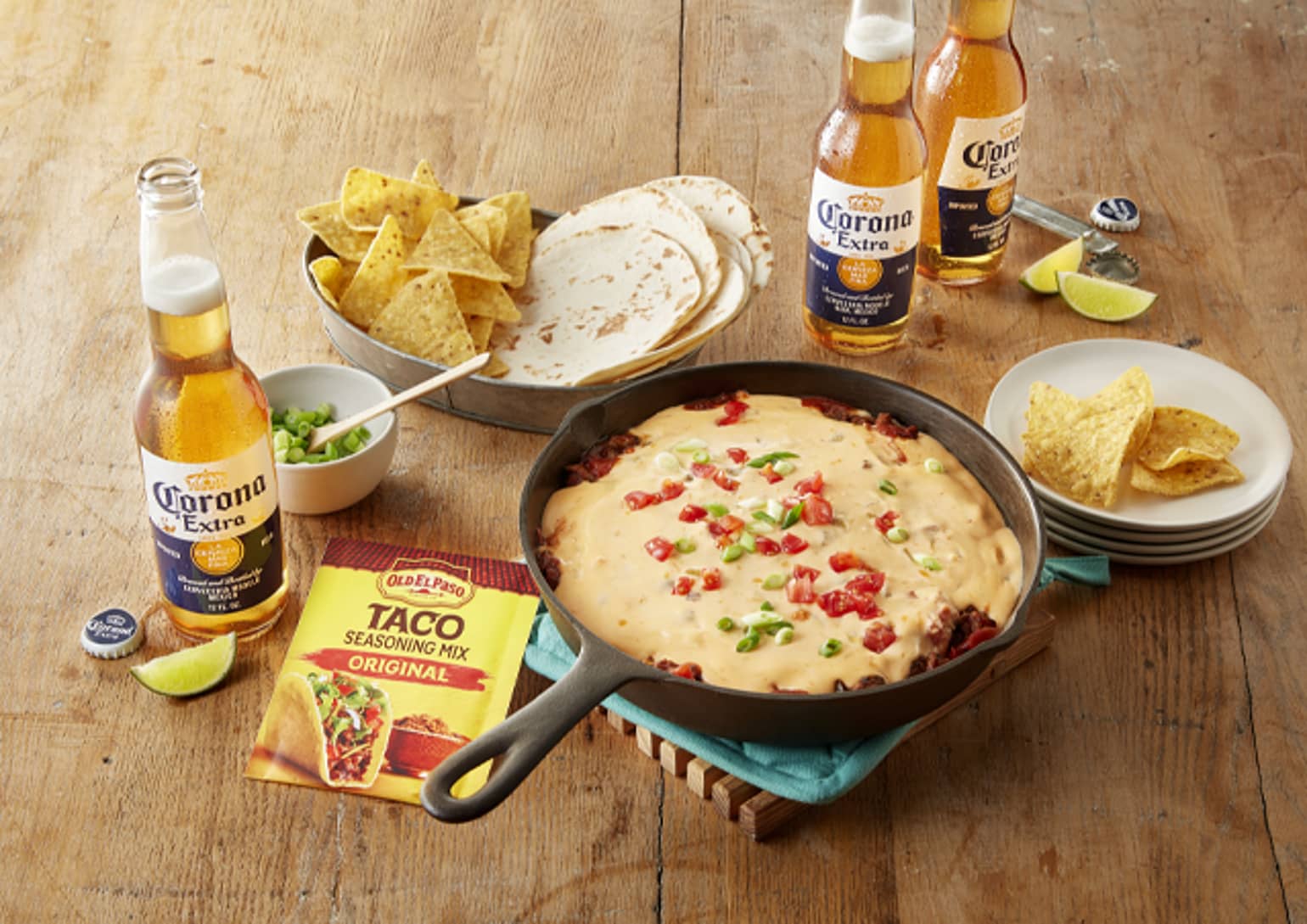 Beef Taco Queso Dip